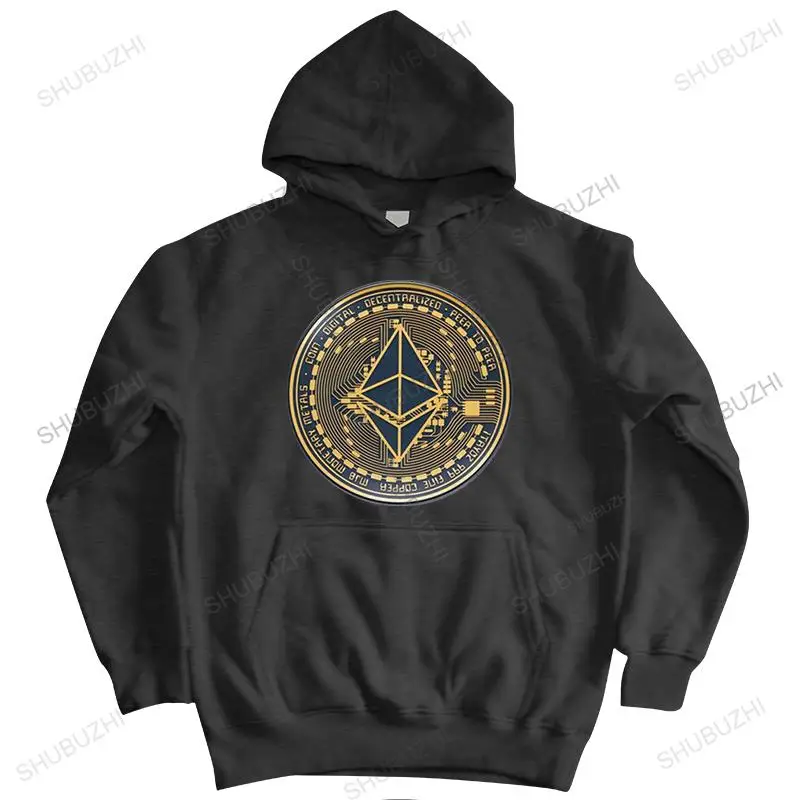 

Цифровая мужская хлопковая толстовка Ethereum, свитер для криптовалюты
