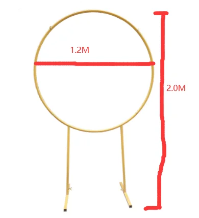 

Metal Round Background Circle Heightened Ring Stand Baby Shower Backdrop Wedding Birthday Party Arch Photo Banner Flower Frame