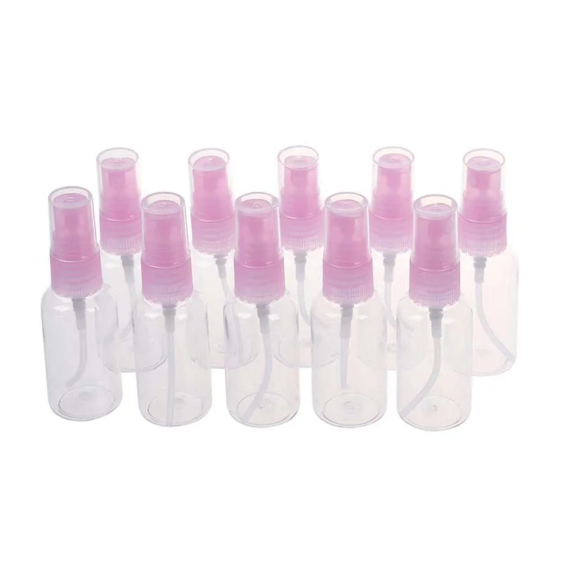 

10 Empty Cosmetics Transparent Atomizer Liquid Spray Bottle 30ml