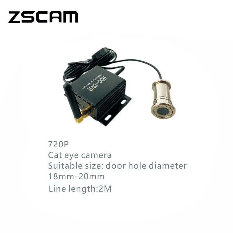 Фото Система видеонаблюдения дверной глаз 1 МП 720P AHD мини камера с глазком Wi Fi P2P H.265 1080P