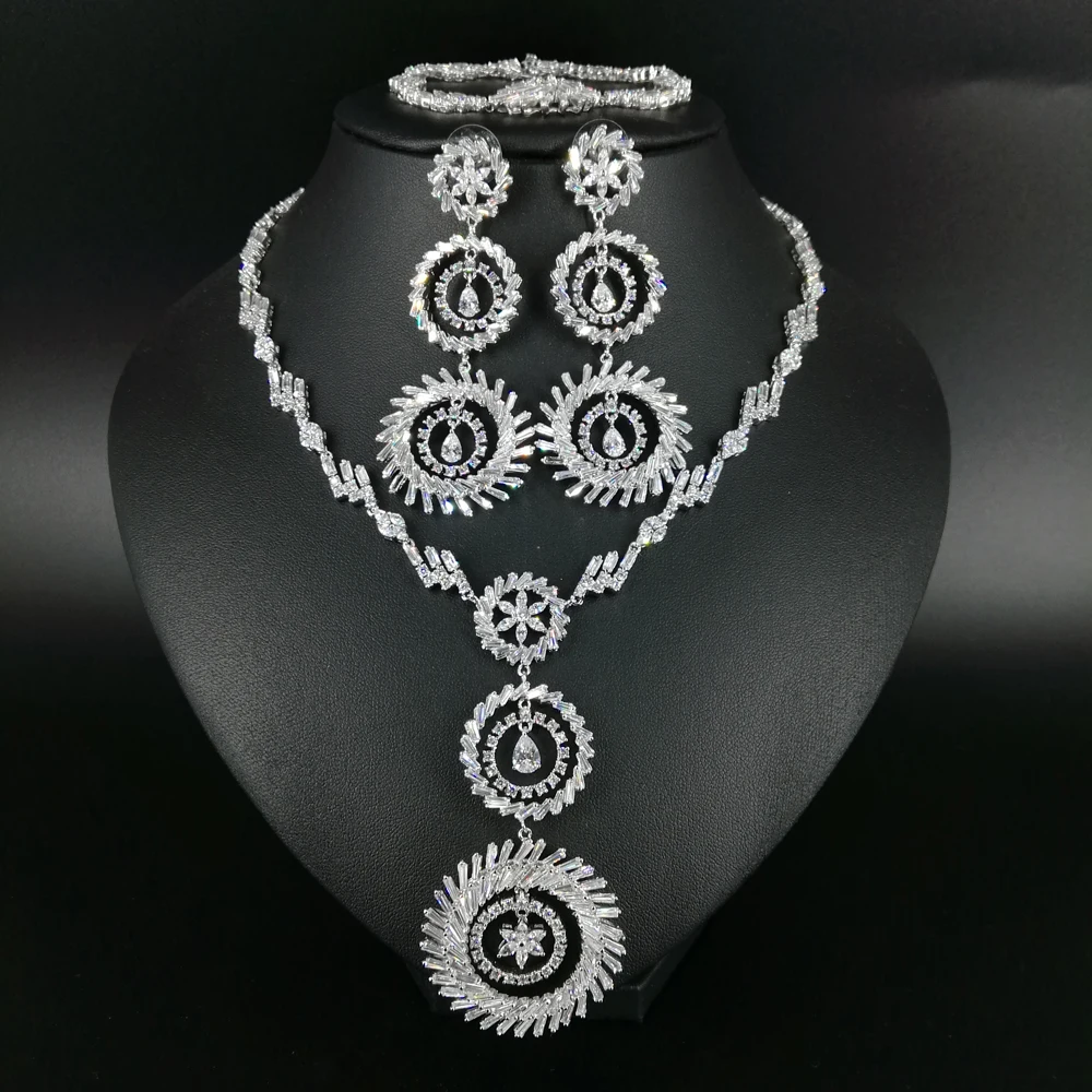 Горячая Распродажа новые модные роскошные круглые циркониевые серьги с