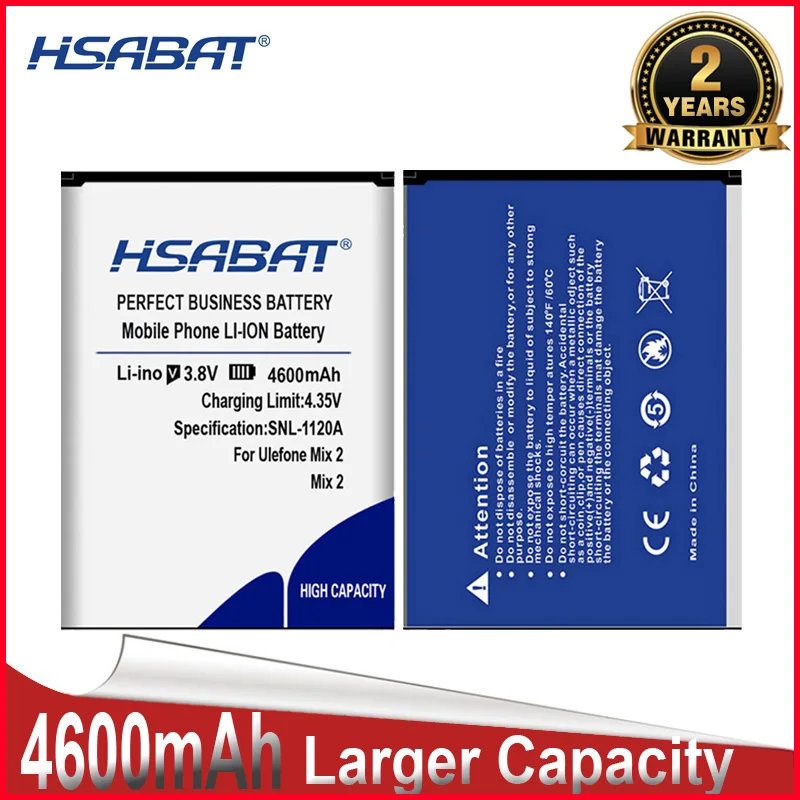 Аккумулятор HSABAT 0 Cycle 4600 мАч для Ulefone Mix 2 Mix2 5 7 дюйма MTK6737 высококачественный