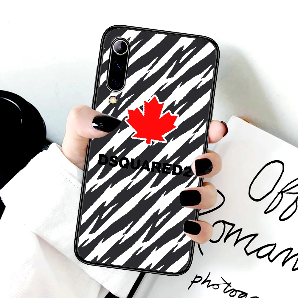 

Luxury Trend DSQUARED2 Phone Case For Xiaomi Mi Note 10 A3 9 MAX 3 A2 8 9 Lite Pro Ultra black Cover Trend Cell Soft Bumper Tpu