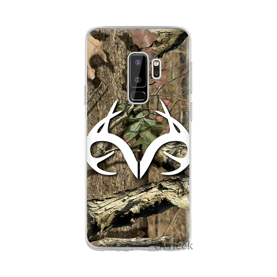 5 Чехол для телефона из ТПУ для Samsung Galaxy S6 S7 край S8 S9 S10 S10E Plus Note 8 9 M10 M20 M30 M40 крышка Realtree зёленая камуфляжная - Цвет: 5