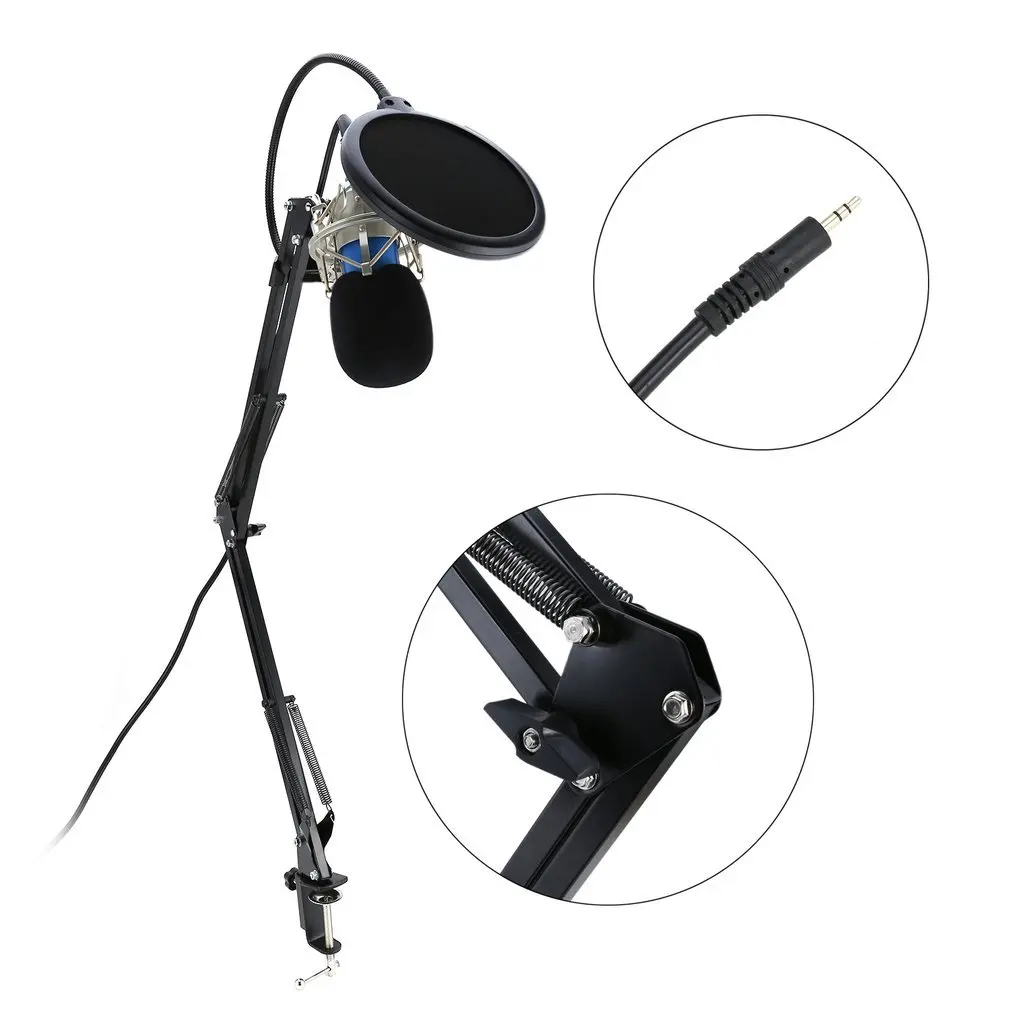 Студийный конденсаторный микрофон звукозапись аудио проводной динамический