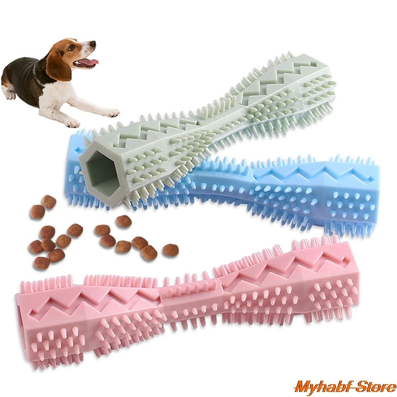 

Резиновые жевательные игрушки для собак, зубная щетка для собак, палочка для чистки зубов, игрушки для собак, зубная щетка для домашних живо...