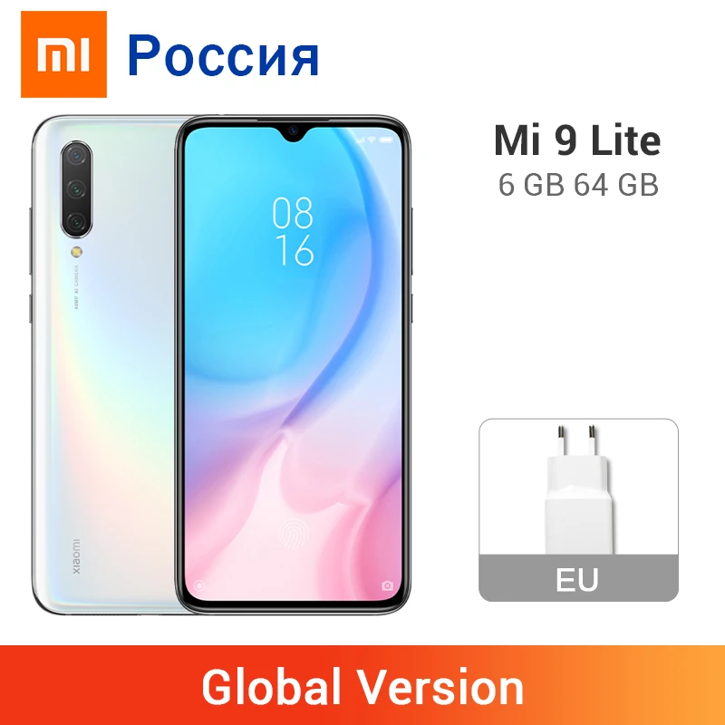 Xiaomi Mi 9 Lite смартфон с восьмиядерным процессором Snapdragon 710 ОЗУ 6 ГБ ПЗУ 64 48 МП 39 &quot 4030