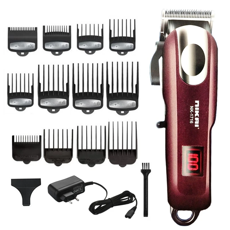 Парикмахерская Беспроводная профессиональная машинка для стрижки волос триммер