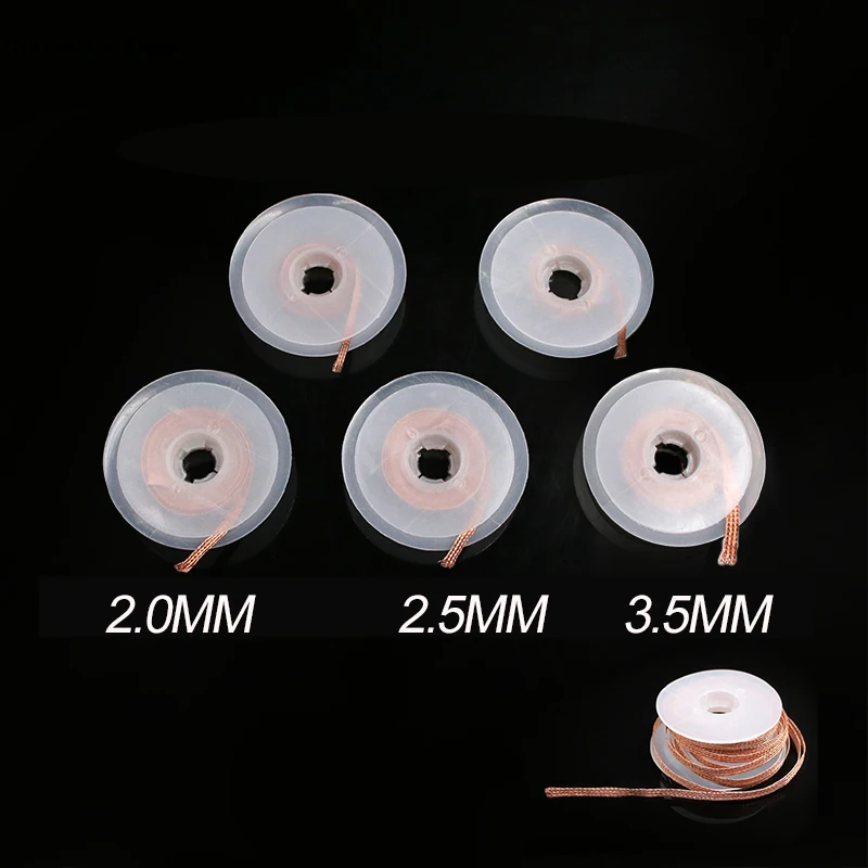 

Оплетка для удаления припоя, ширина 2/2, 5/3, 5 мм, Длина 1,5 м