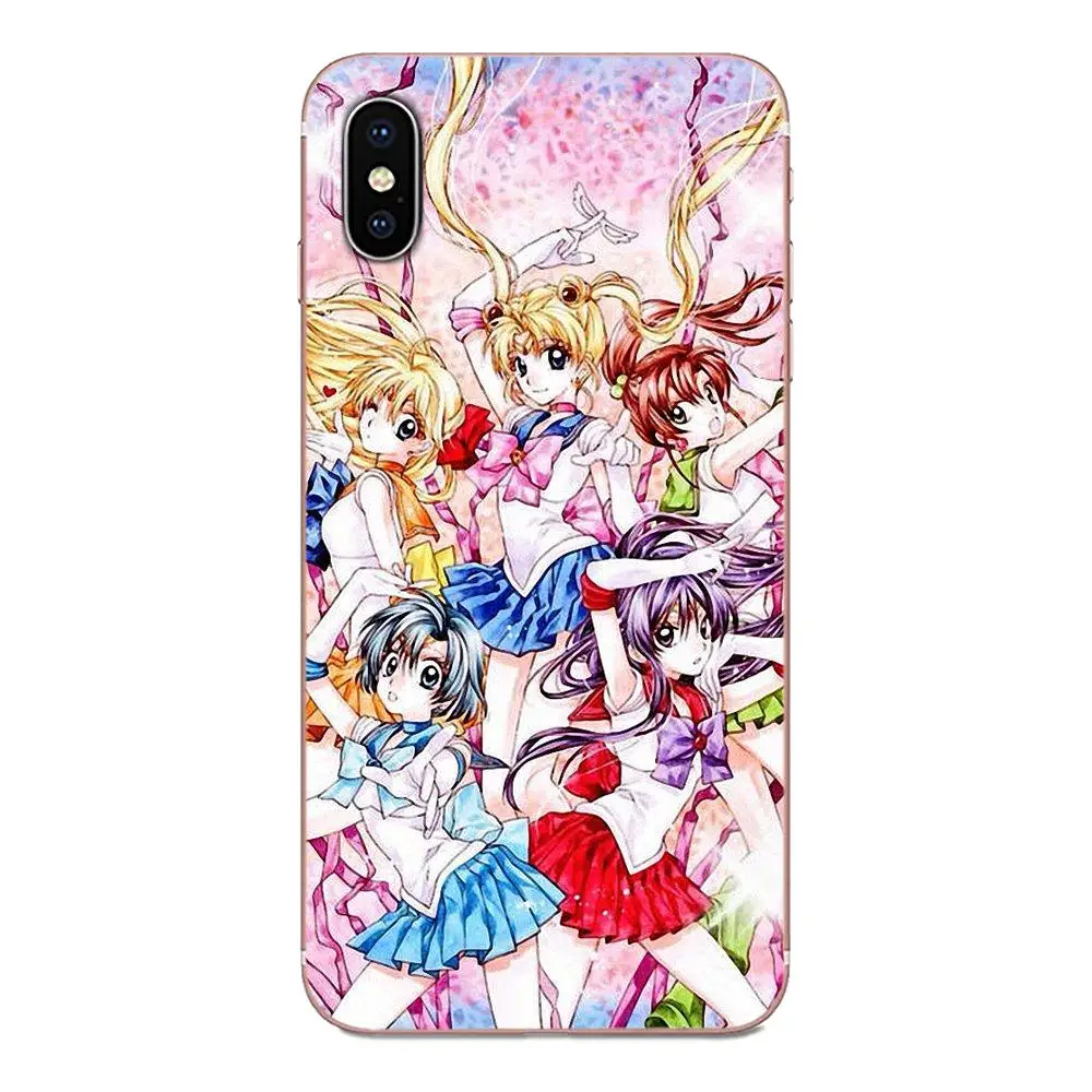 Cute Sailor Moon Crystal Version Girly Custom For Samsung Galaxy A10 A20 A20E A3 A40 A5 A50 A7 J1 J3 J4 J5 J6 J7 2016 2017 2018 | Мобильные