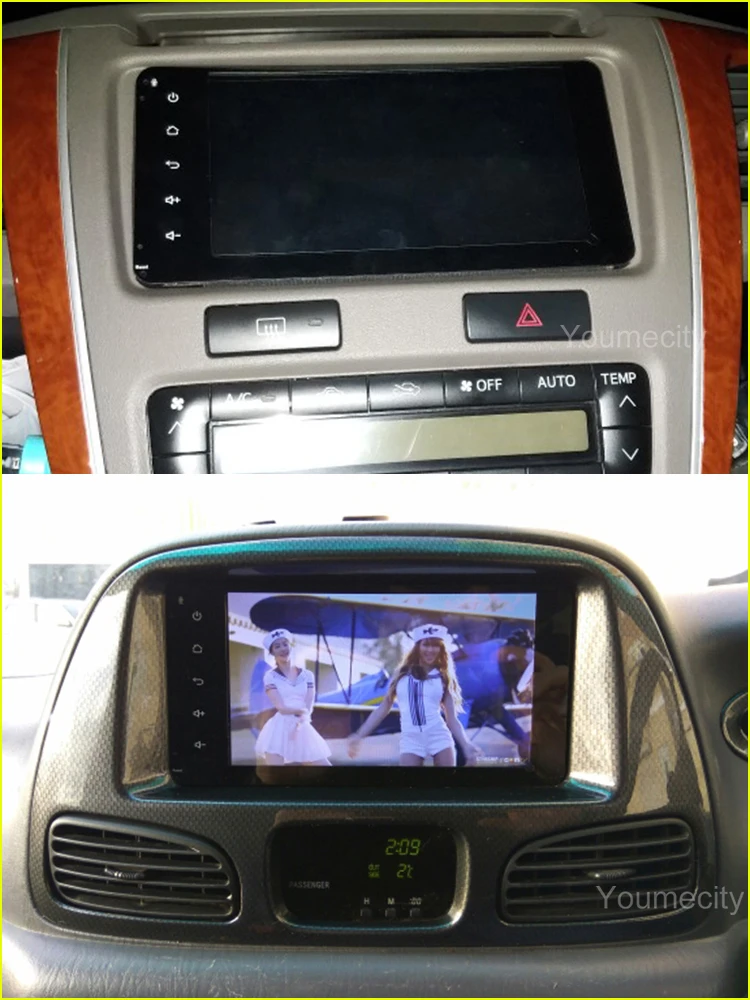 Youmecity 2 грамма Android 9,0 автомобильный DVD видео плеер gps радио для Toyota Ractis allion Camry Avensis Auris Prius Yaris highlander