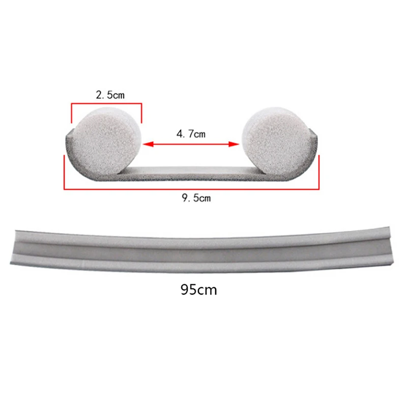 

95cm Flexible Door Bottom Sealing Strip Guard Wind Dust Blocker Sealer Stopper Twin Door Decor Protector Doorstop Draft