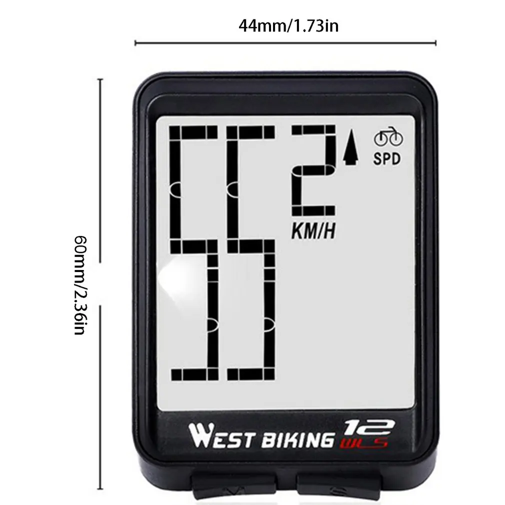 

Wireless Bike Computer Bicycle Speedometer Waterproof LCD Stopwatch Backlight Automatic Bike Odometer