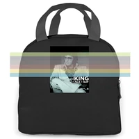 elvis presley good to be king of rock n roll adult heather all s homme women men portable insulated lunch bag adult