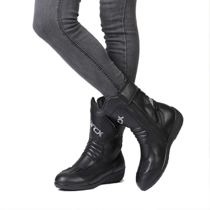 Женские мотоциклетные кожаные ботинки ARCX из натуральной коровьей кожи женские