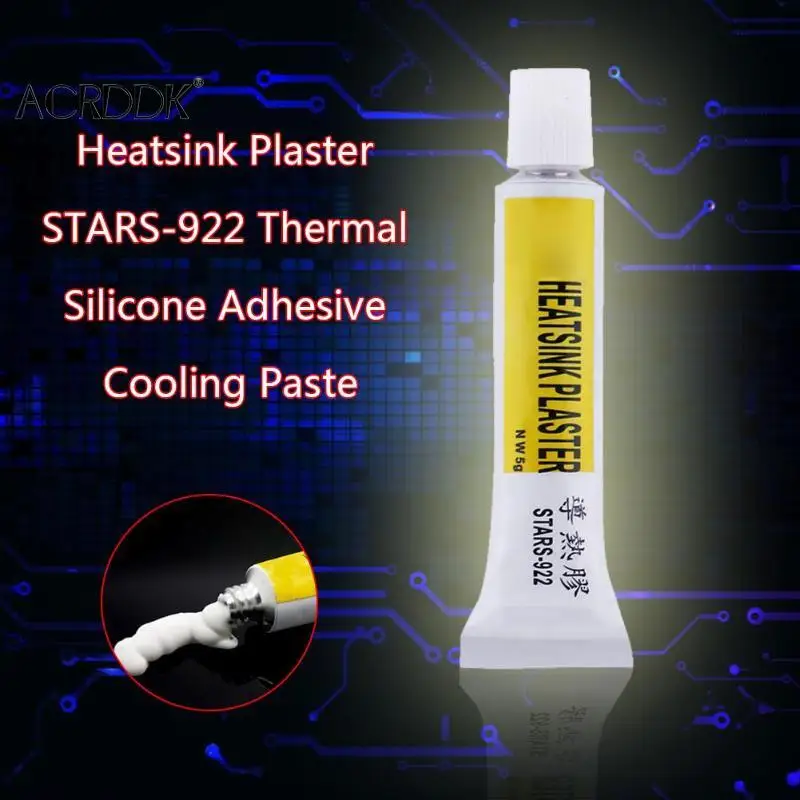 

Conductive Heatsink Plaster Thermal Silicone Adhesive Cooling Paste For Computer Heat Sink FL