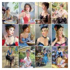 Картина из квадратныхкруглых страз LZAIQIZG, Новое поступление, сексуальный подарок для женщин, ручная работа, вышивка бисером, портрет, домашний декор