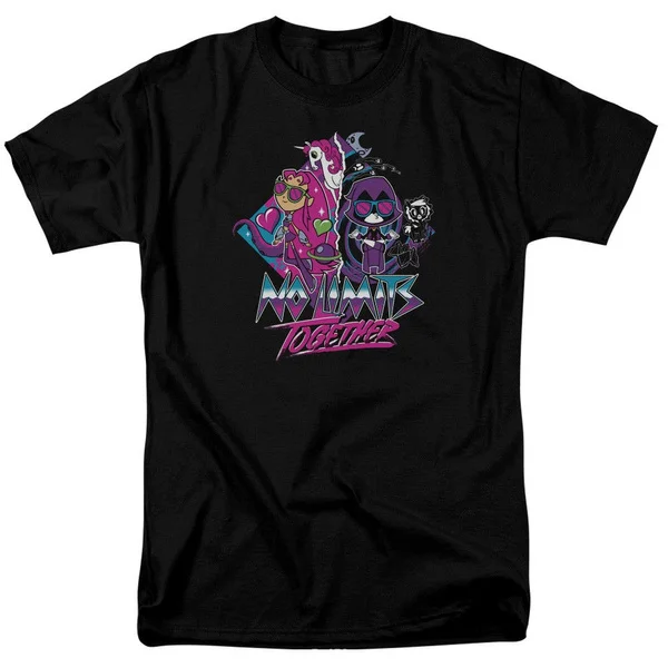 

Teen Titans Go To The Movies No Limits Licensed Adult T Shirt Men T-Shirt 100% Cotton Print Shirts Hot Cheap Men'S