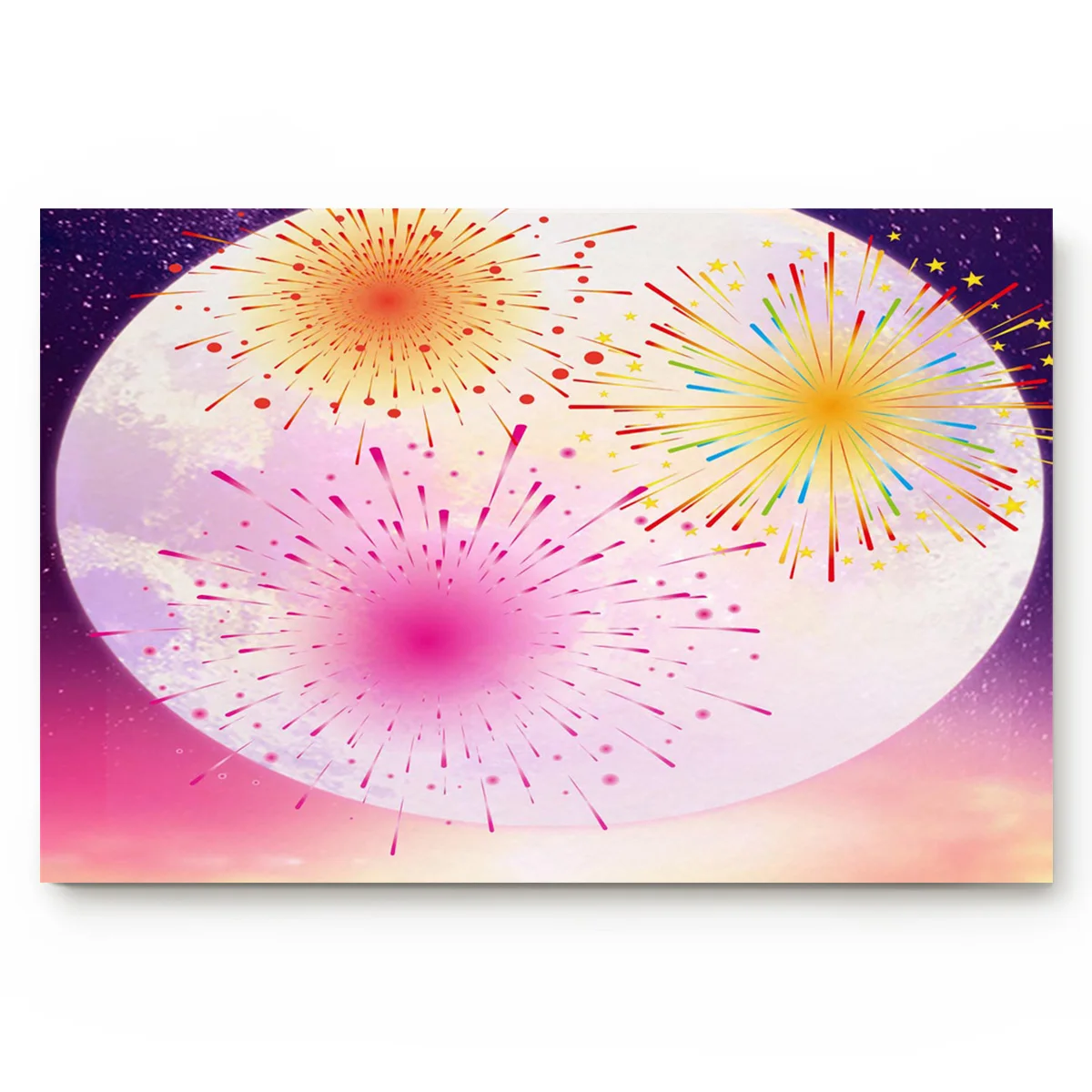Праздничный фейерверк яркие цвета розовый великолепные градиентные коврики для