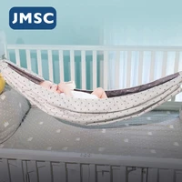jmsc portable baby hammock newborn kid sleeping bed safe outdoor detachable infant cot crib swing elastic hammock adjustable net