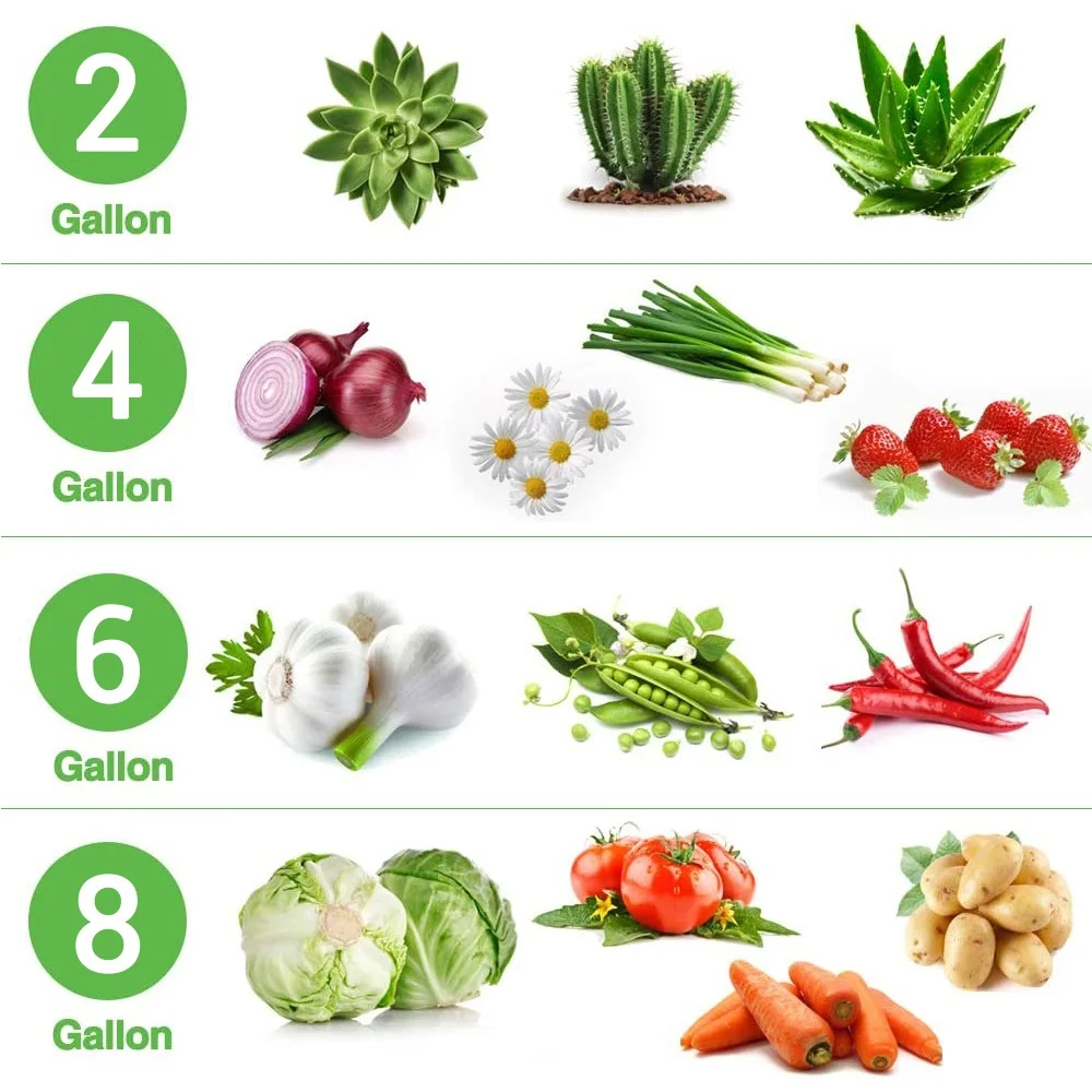 5Pcs большой емкости войлочный мешок расти растительное цветочных растений