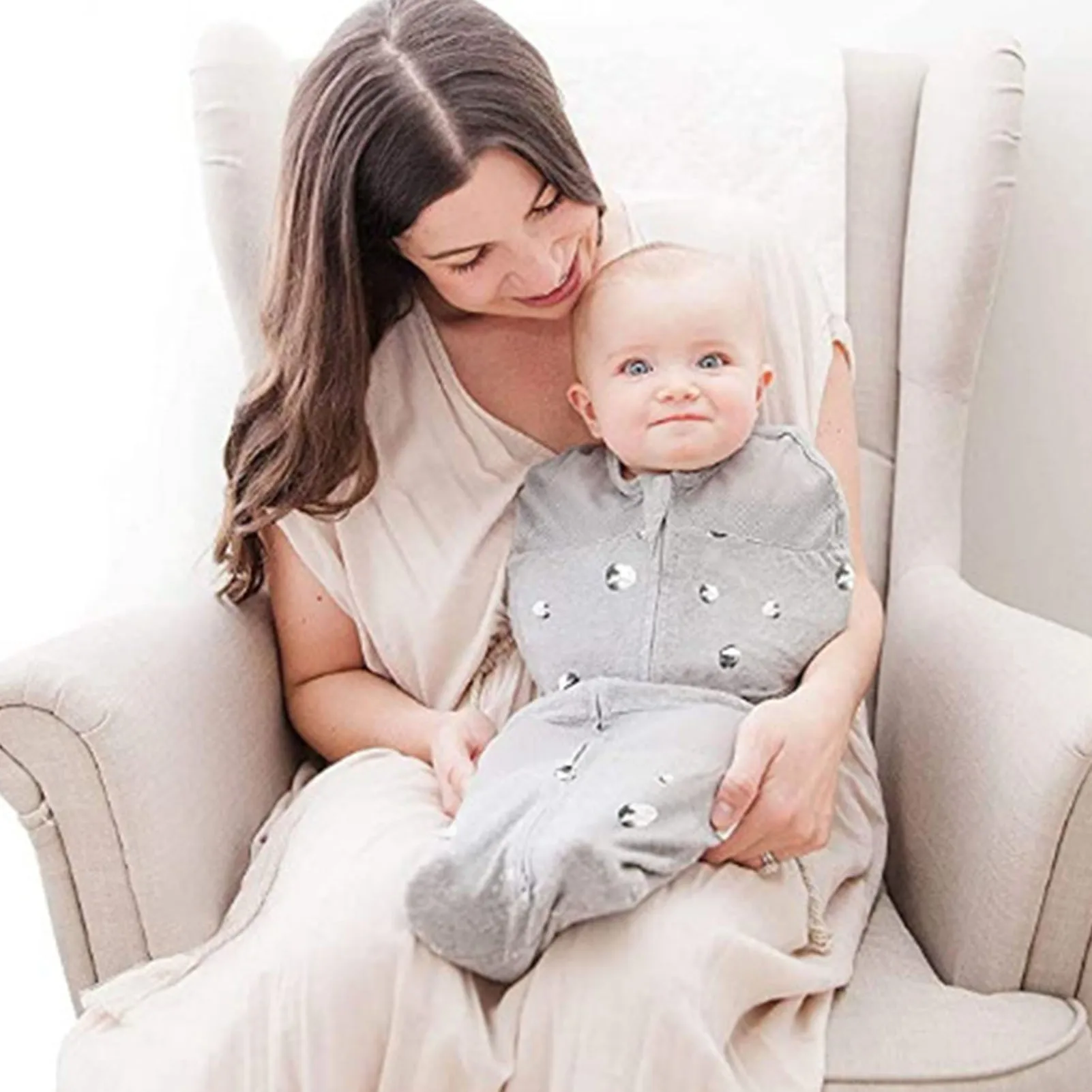 

1PC Baby Swaddle Blanket Cotton Zipper Closure Baby Sleeping Wrap Baby Swaddle Blanket Infant Sleeping Bag Baby Swaddle For 0-6M