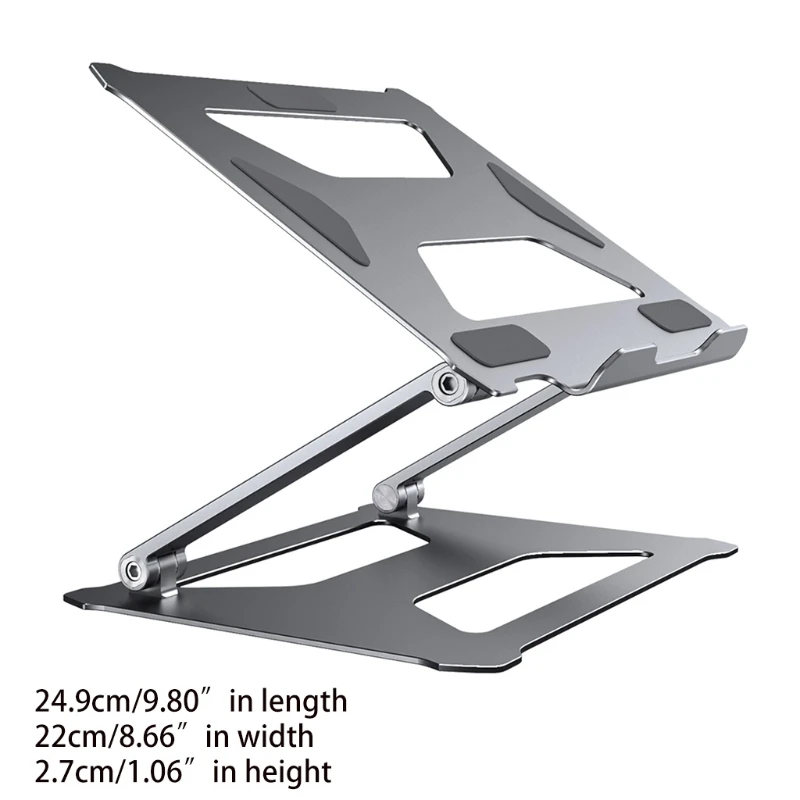 

Aluminum Alloy Cooling Pad Holder Desktop Bracket Adjustable Tablets Computer Stand for Notebook Laptops