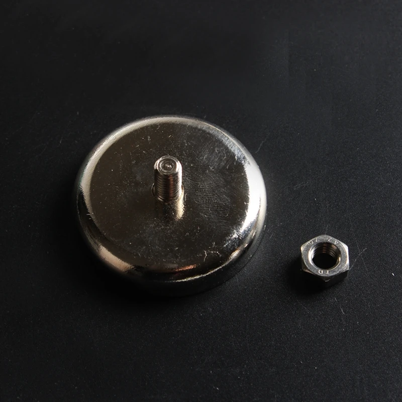 Плоский монтажный магнит с внешней резьбой изготовленной магнитом NdFeB сила тяги