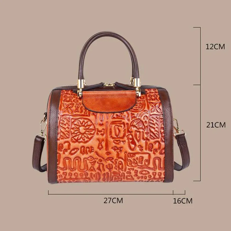 

YourSeason Handmade Female 2021 Genuine Leather Cowhide Handbag Letter Casual Tote Womens Large Capacity Shoulder Vintage Bags