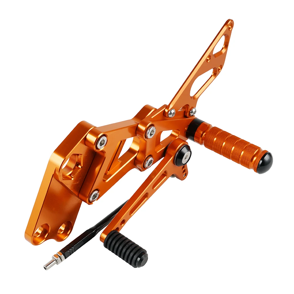 Для KTM RC125 RC200 RC390 RC 125 200 390 2014 2020 Регулировка мотоциклист подножки сплав Rearset сзади