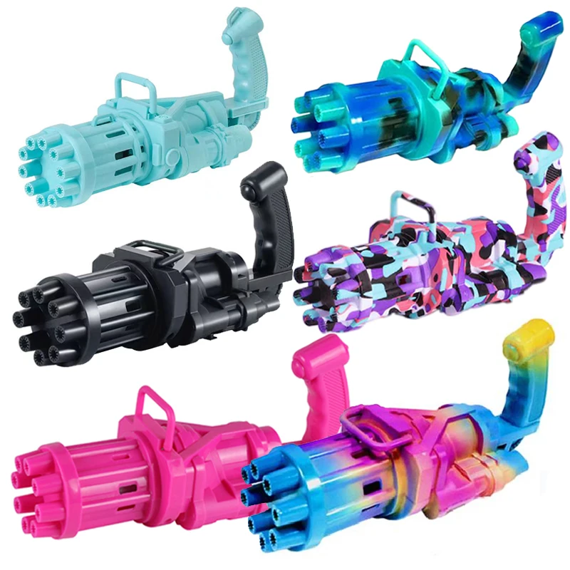 

Funny Bubble Gun Rotary Tube Bubble Machine Gun Automatic Bubble Blower 2-in-1Children Blowing Bubble Toys Fidget Toys