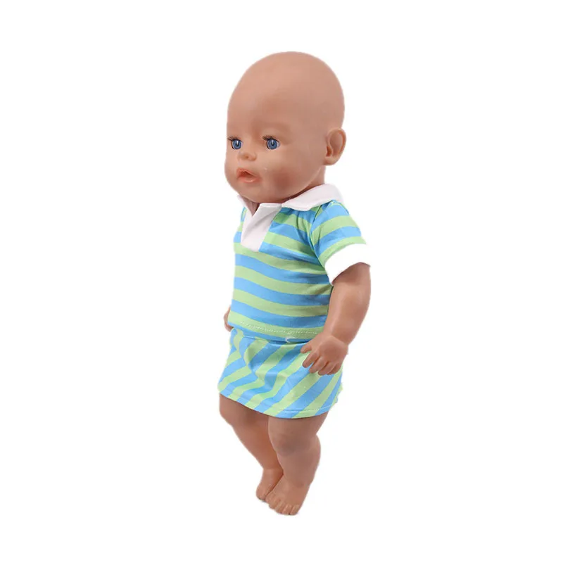 Униформа для чирлидинга для американской куклы девочки в размере 18 дюймов 43 см, подарок в виде одежды и аксессуаров для новорожденного ребенка.