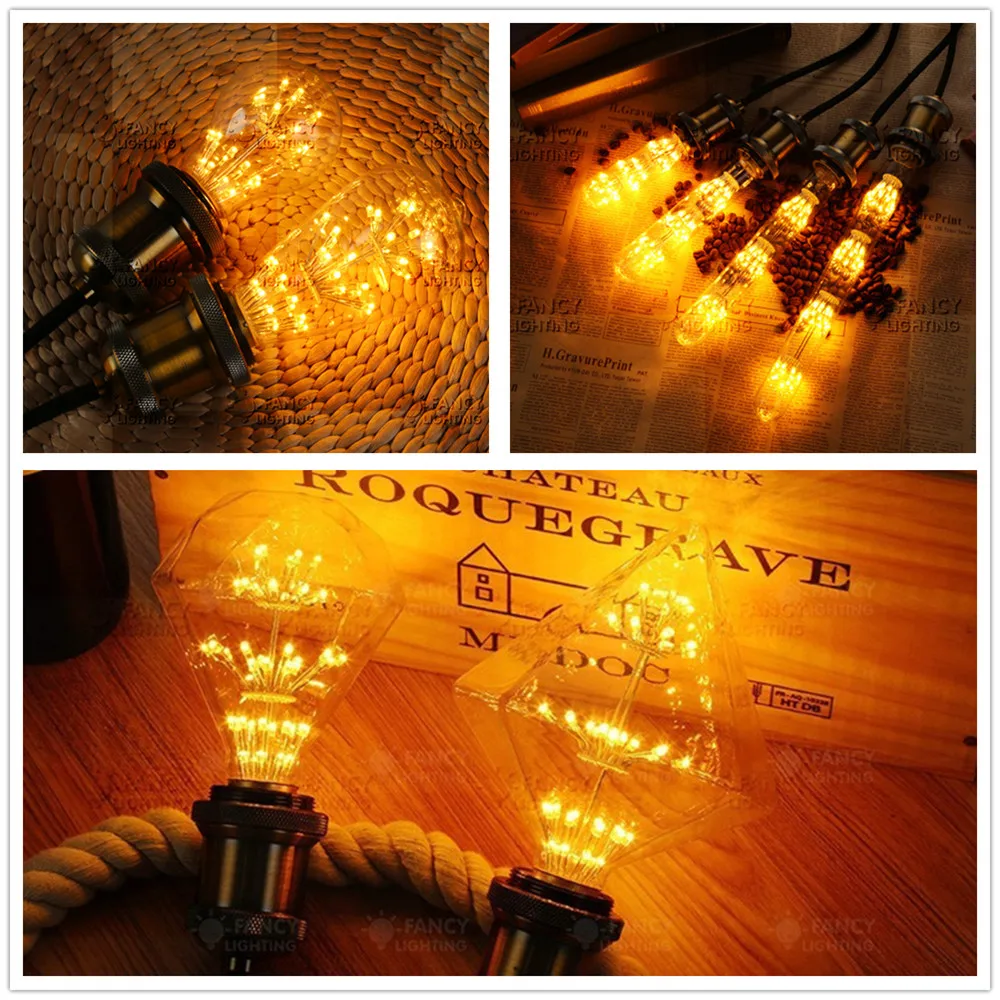 Светодиодная лампа E27 со звездным небом светодиодная лампочка 110 В 220 с