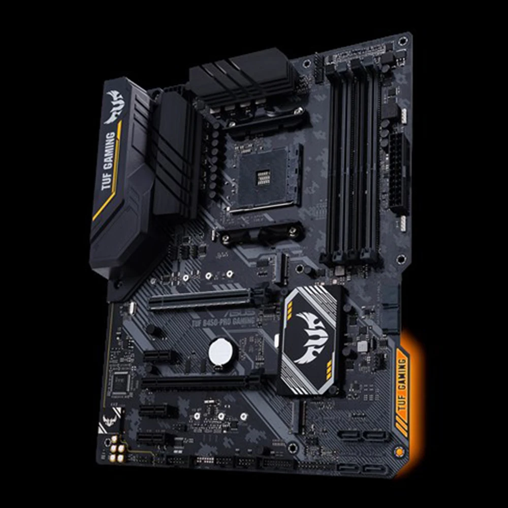 Материнская плата ASUS TUF b450m pro GAMING mATX с RGB светодиодный подсветкой поддержка до DDR4