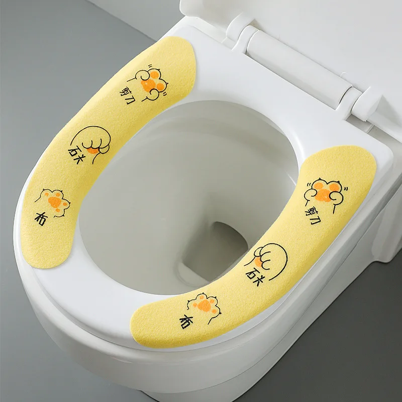 

Toilet Seat Household Non-marking Toilet Sticker Adsorption Type Four Seasons Universal Toilet Seat Cartoon Toilet Toilet Set