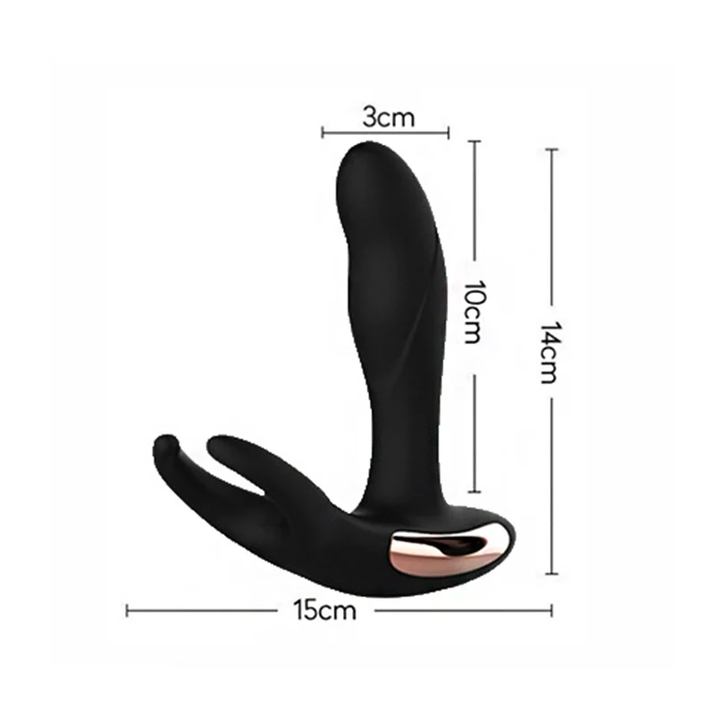 Мужской Вибратор для массажа простаты Анальная пробка Силиконовая