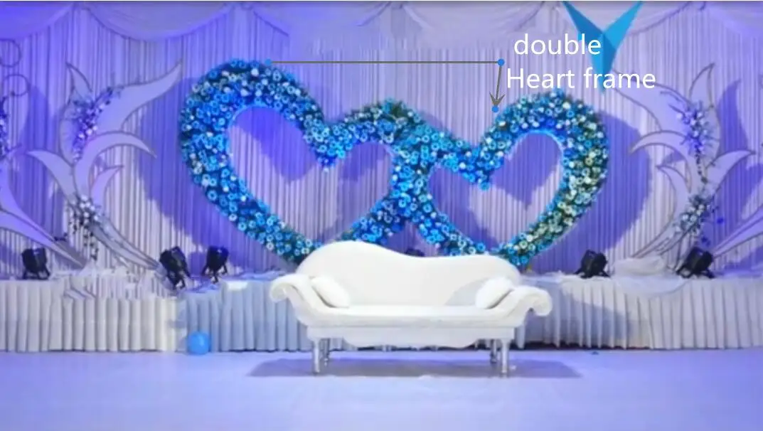 

customized wedding stage decorations heart stand