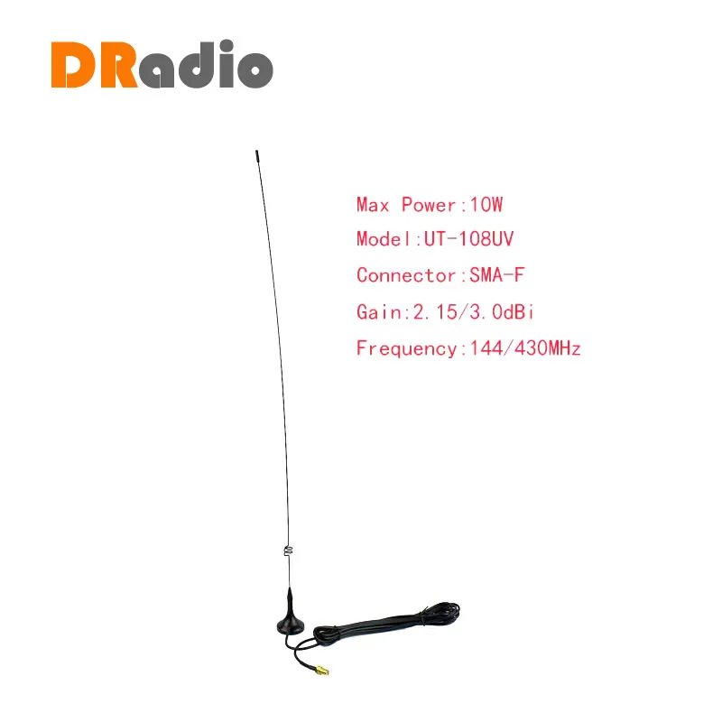 NAGOYA UT 108UV SMA F UHF + VHF Магнитная автомобильная антенна для Kenwood Baofeng Radio|antenna for radio|nagoya