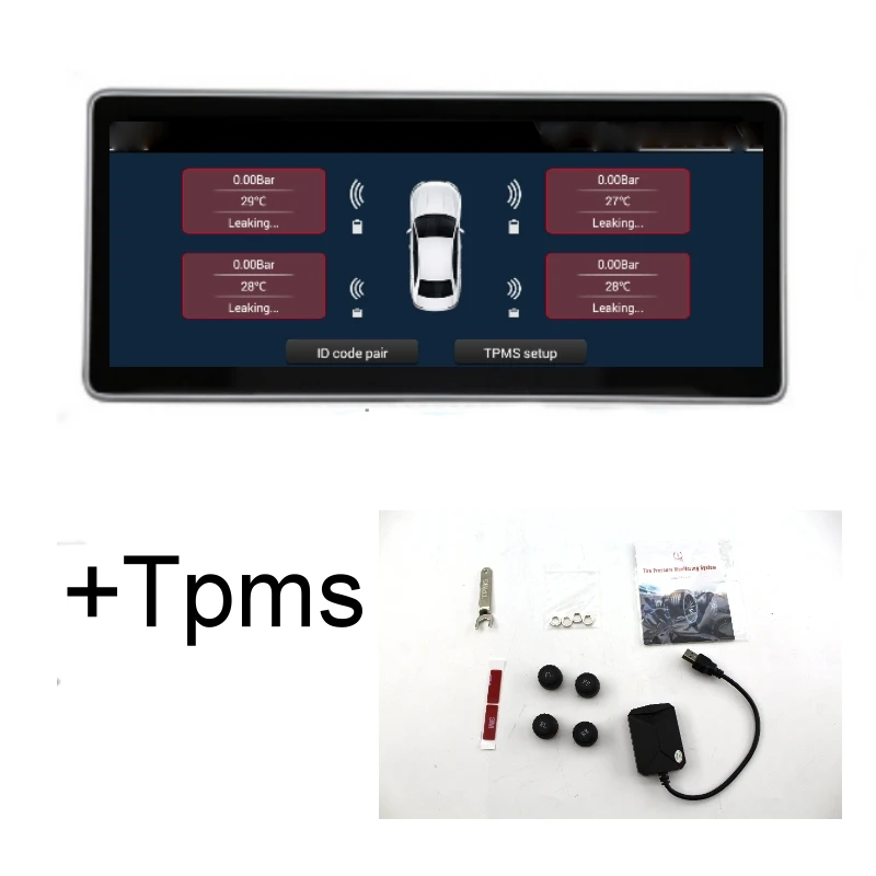 Add Tpms Liandlee автомобильный мультимедийный плеер NAVI 10,25 дюймов для Audi Q7 4L 2007~ CarPlay TPMS Радио Стерео gps навигация - Цвет: Add Tpms