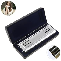 professional 24 holes key of cg silver double side tremolo harmonica for adult beginner children