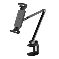 4 7 to 12 9 inch mobile phone tablet holder stand for ipad mini air ipad pro12 360 degree long arm lazy bed desk tablet mount