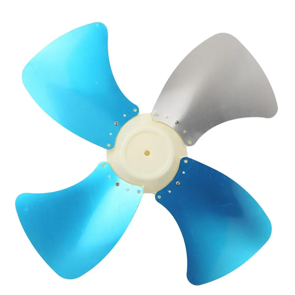 18 Inch Big Wind Fan Blade Premium Aluminum Four Leaves Cooling Impellor with Nut Cover Household Stand/Table Fanner Accessories |