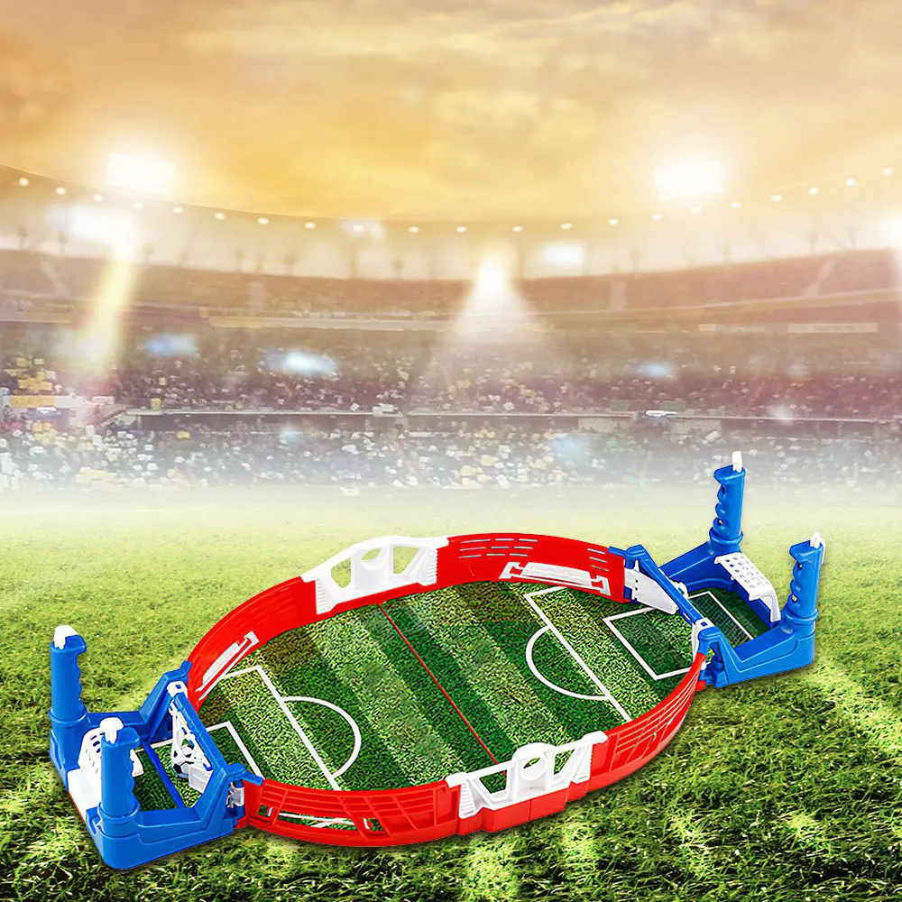 

Children Sports Toy Double Battle Football Game Mini Table Soccer Set Desktop Soccer Field Model For Kids Boys Soccer Board Game