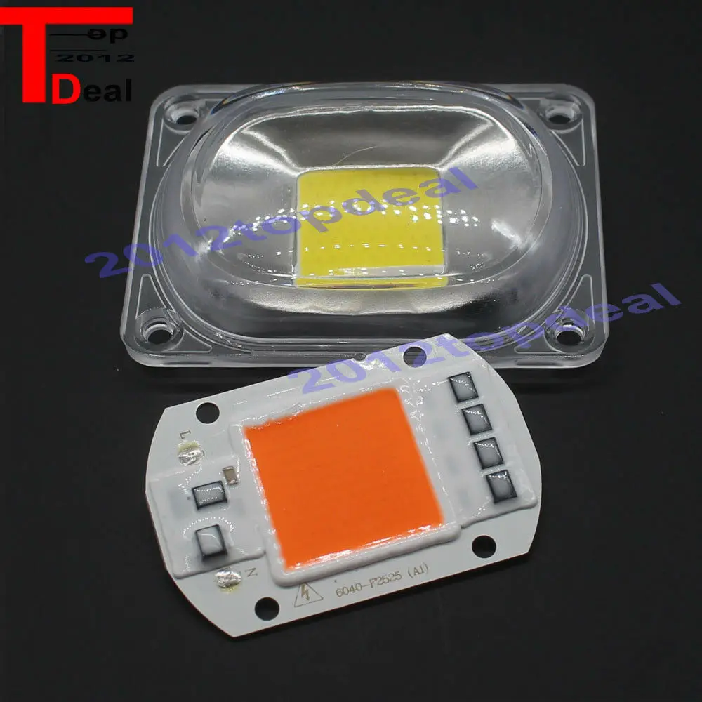 1 комплект светодиодный COB Чип для выращивания + рассеивателем 50 Вт 30 20 12 в