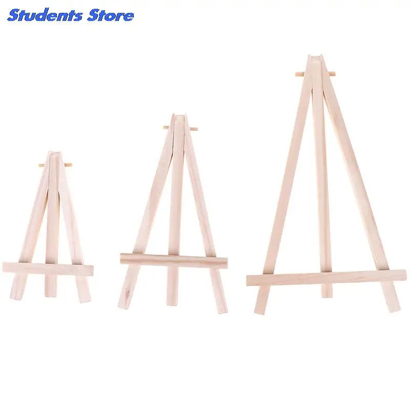 1pc Mini Wood Artist Tripod Painting Easel For Photo Painting Postcard Display Holder Frame Cute Desk Decor Drawing Toy 3Size