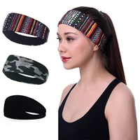 women sports headband stretch elastic men yoga running hair band for men outdoor sport headwrap fitness sports yoga hair band