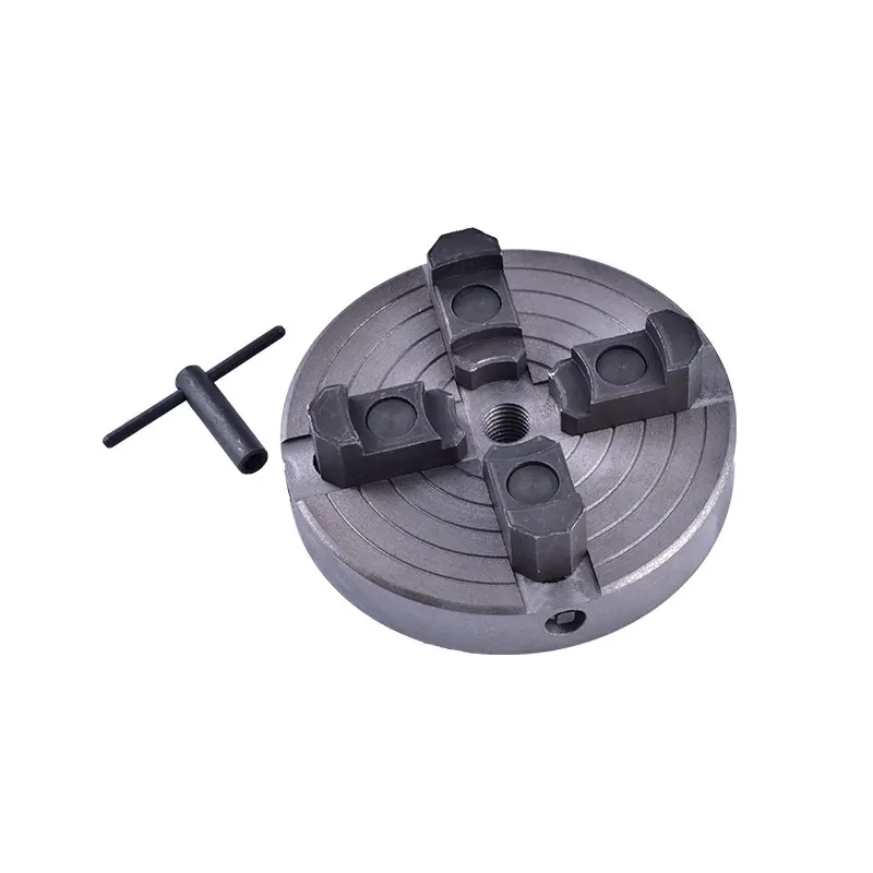 

6 inch/150mm 4-Jaw Single Action Chuck Woodworking Lathe Manual Self-centering Chuck Thread 1 Inch 8TPI/M33*3.5