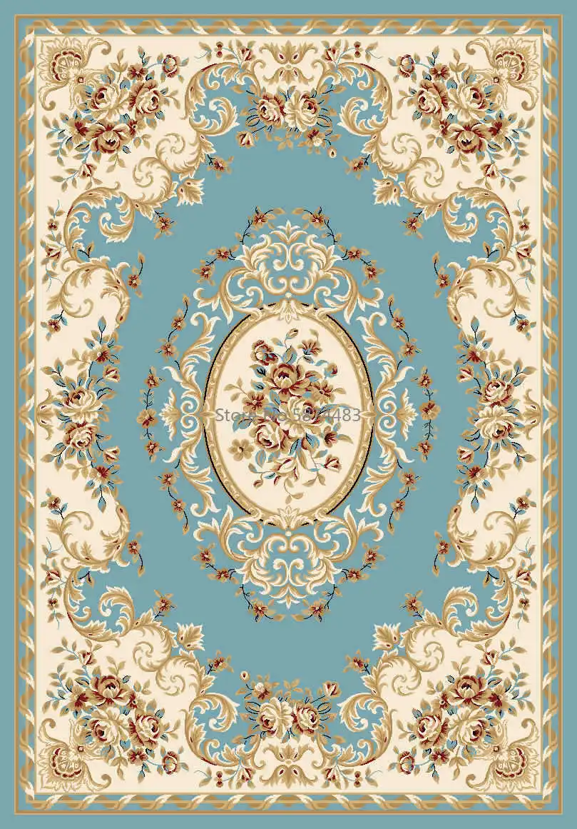 Современный жаккардовый ковер для гостиной бытовой Европейский толстый спальни