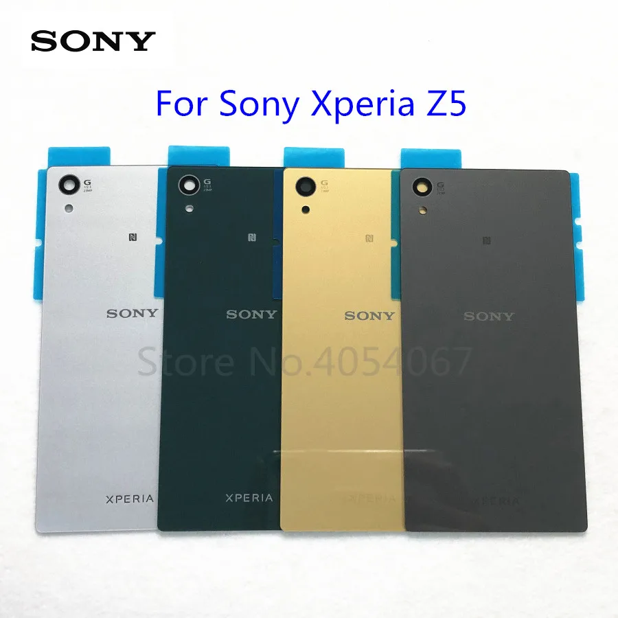 Стеклянный корпус батарейного отсека задняя крышка для Sony Xperia Z5 E6603 E6633 E6653 E6683