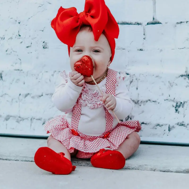 Милый комплект одежды из 2 предметов для новорожденных девочек розовый топ